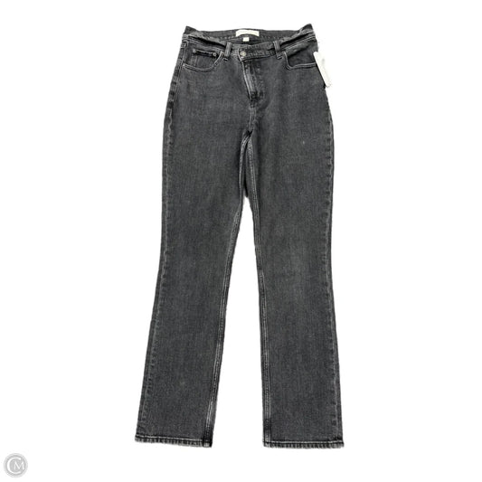 Jeans Straight By Abercrombie And Fitch In Black, Size: 4