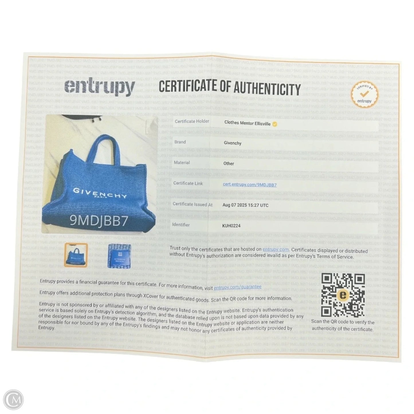 Tote Luxury Designer By Givenchy, Size: Large