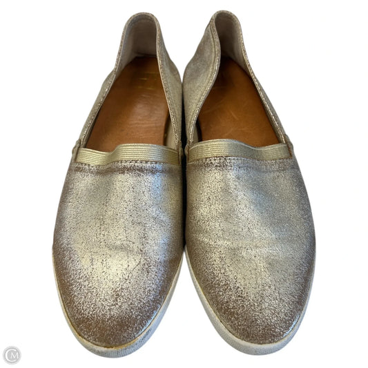 Shoes Designer By Frye In Gold, Size: 9