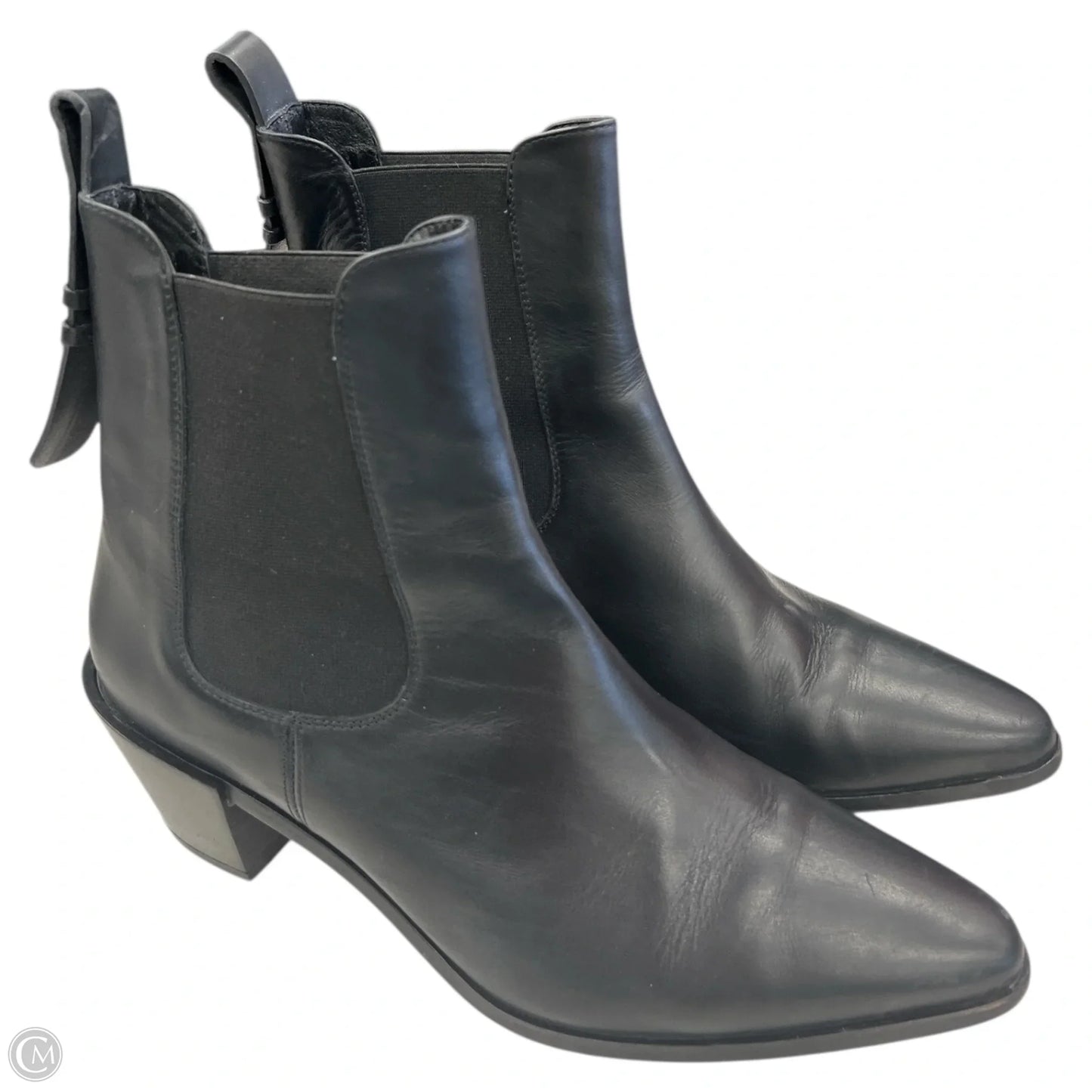 Boots Ankle Flats By Frame In Black, Size: 8