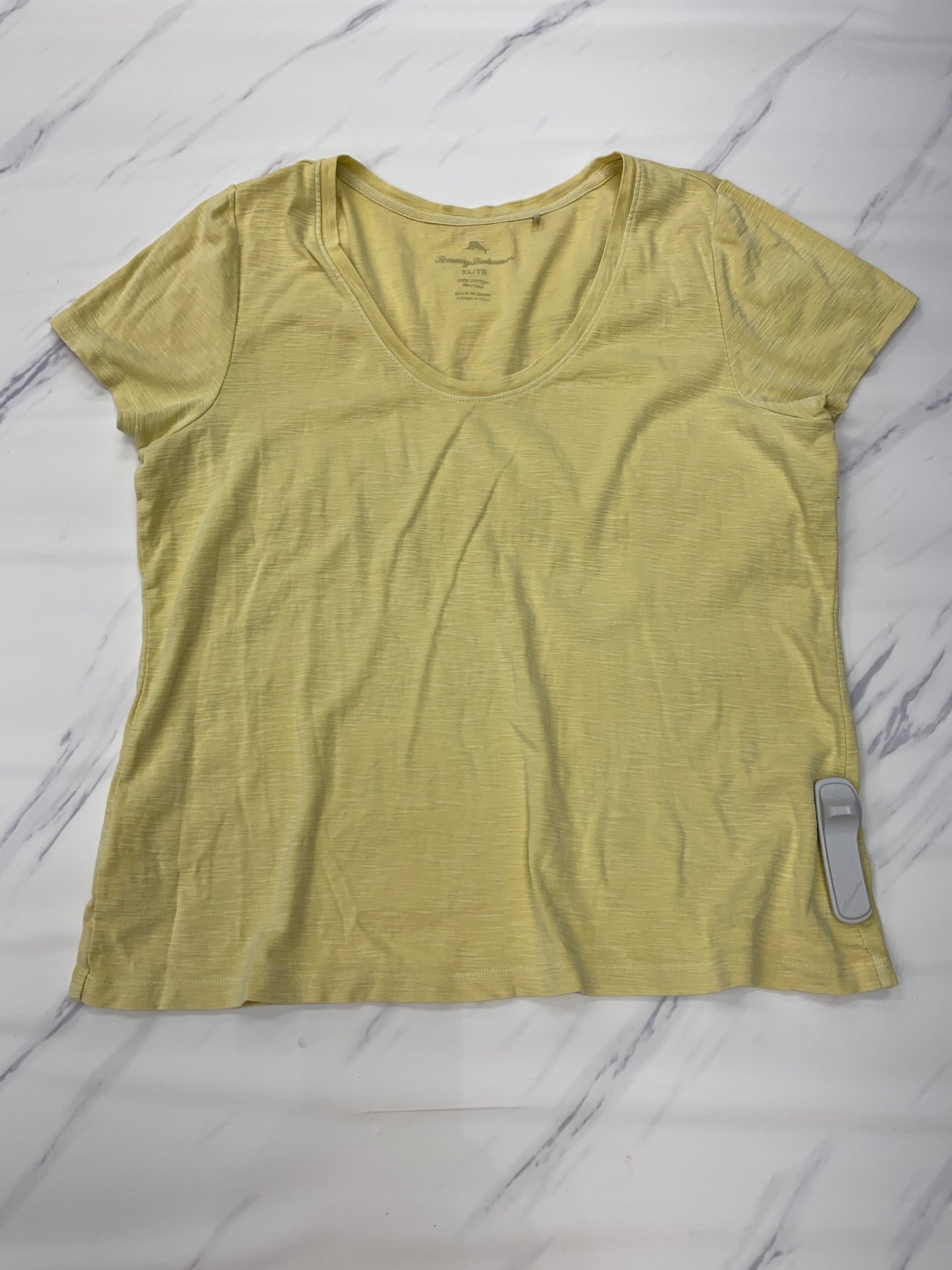 Yellow Top Short Sleeve Tommy Bahama, Size Xl