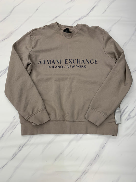 Tan Sweatshirt Designer Armani Exchange, Size L
