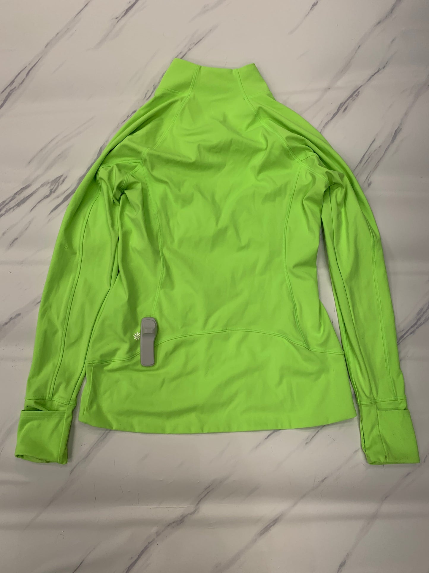 Athletic Top Long Sleeve Collar By Athleta In Yellow, Size: S