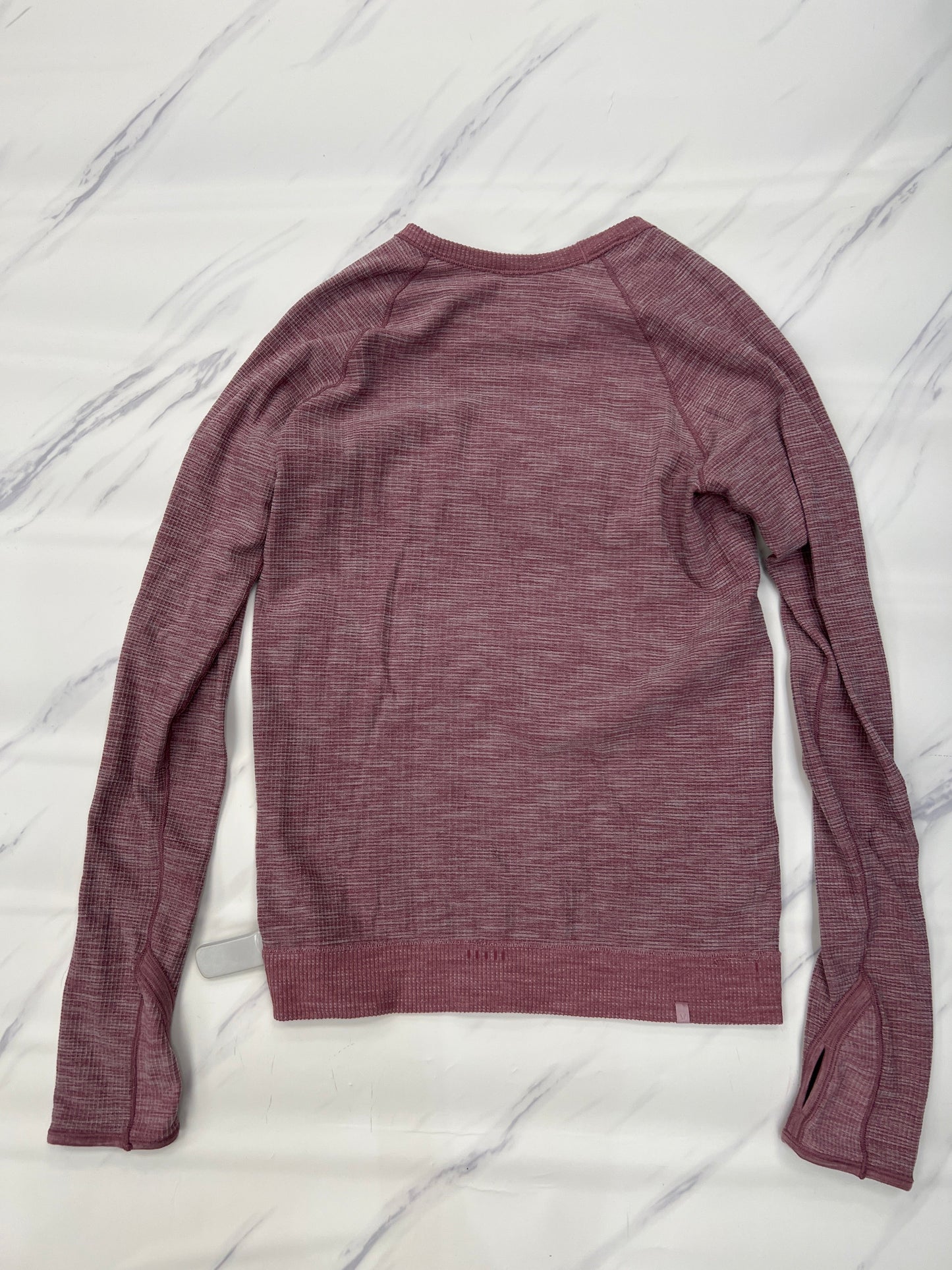 Athletic Top Long Sleeve Crewneck By Lululemon In Red, Size: 10