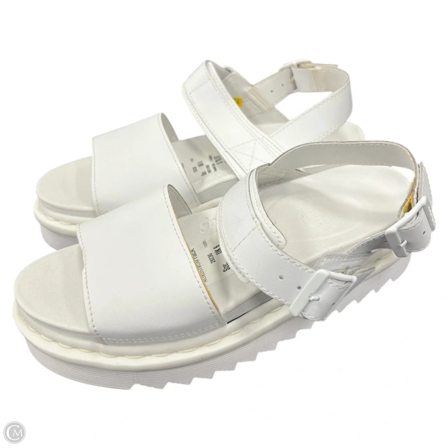 Sandals Flats By Dr Martens In White, Size: 8