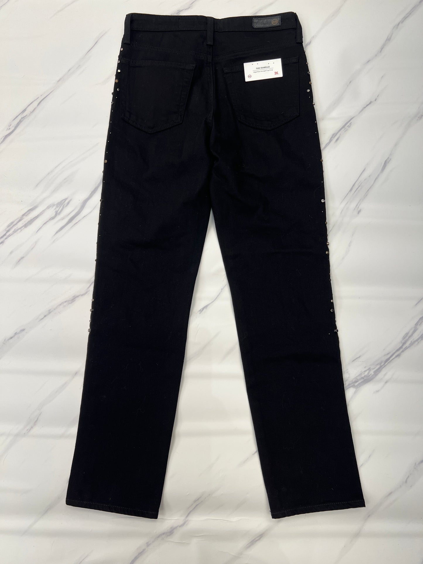 Jeans Straight By Adriano Goldschmied In Black, Size: 2