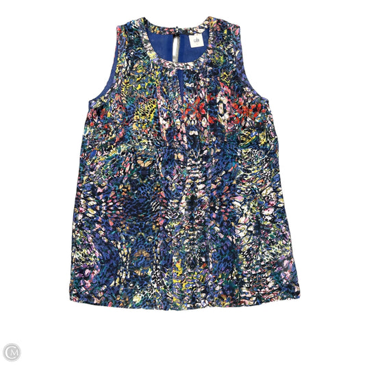 Top Sleeveless By Cabi In Multi-colored, Size: S
