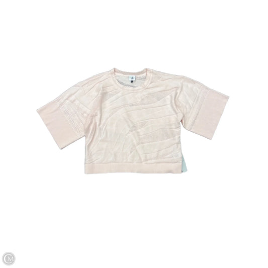 Sweater Short Sleeve By Cabi In Pink, Size: S