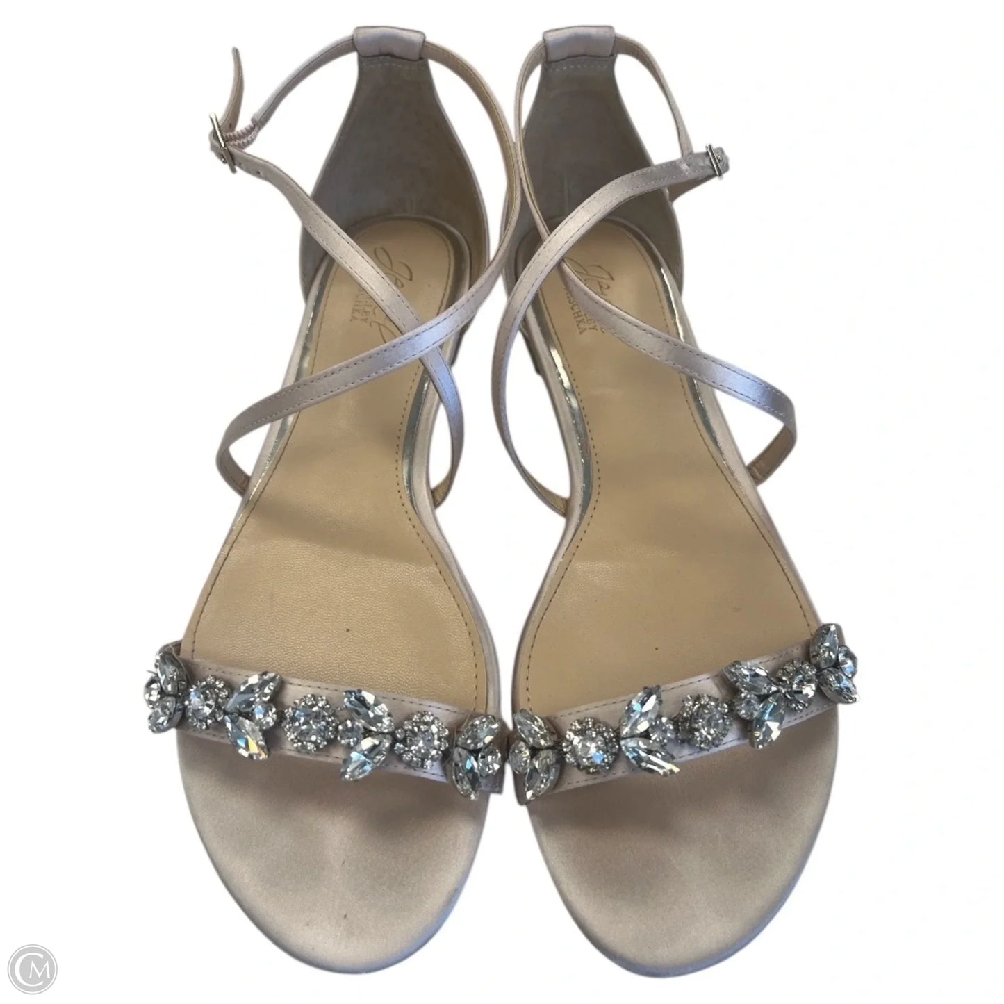Sandals Flats By Badgley Mischka In Cream, Size: 8.5