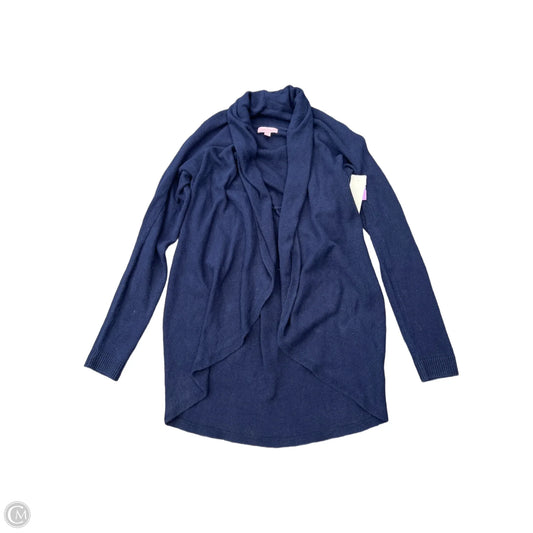 Sweater Cardigan Designer By Lilly Pulitzer In Blue, Size: L