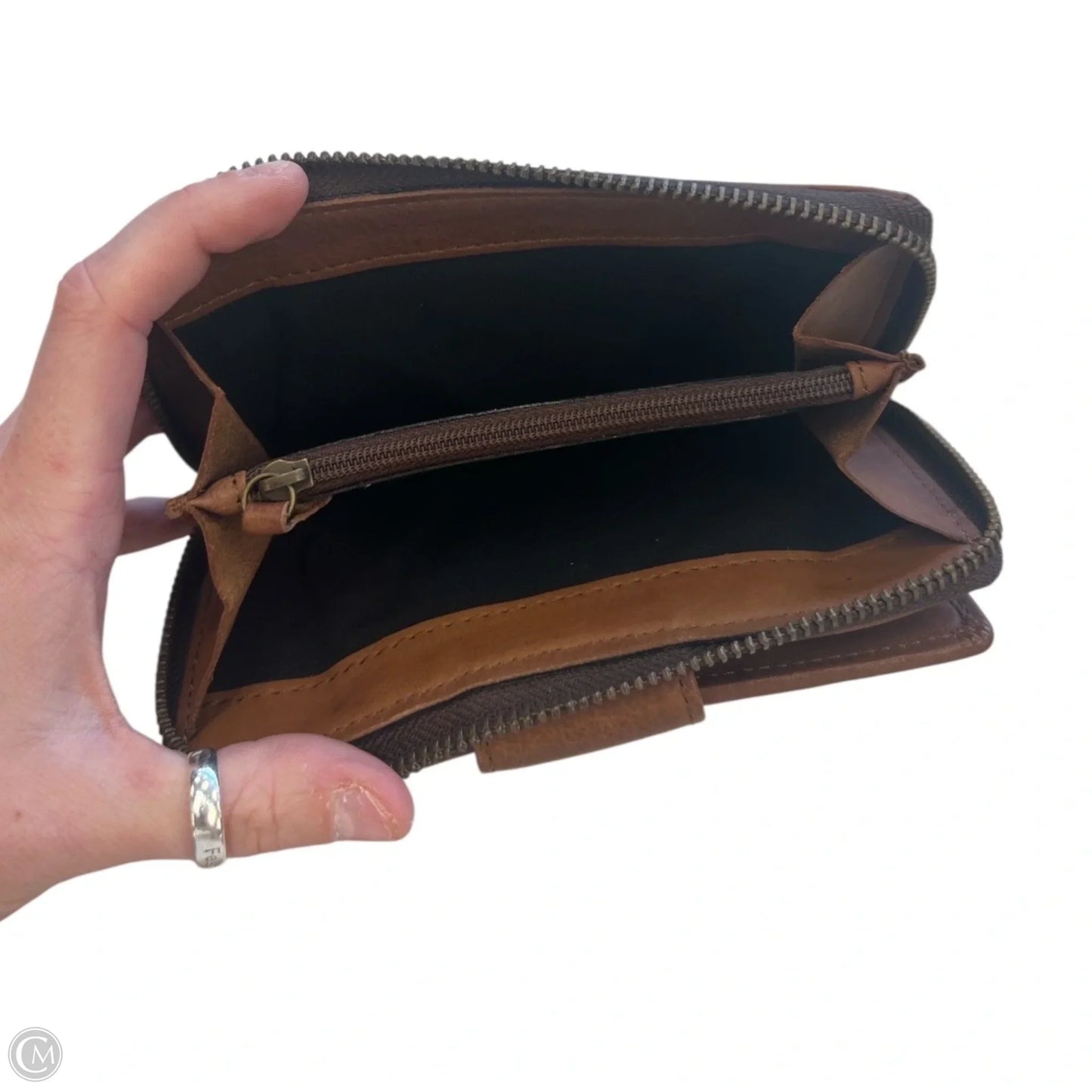 Wallet Leather By Cma, Size: Medium