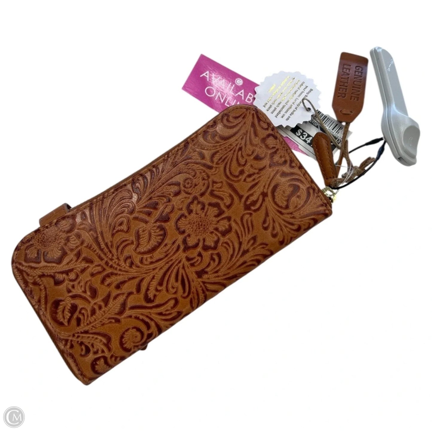 Wallet Leather By Clothes Mentor, Size: Large