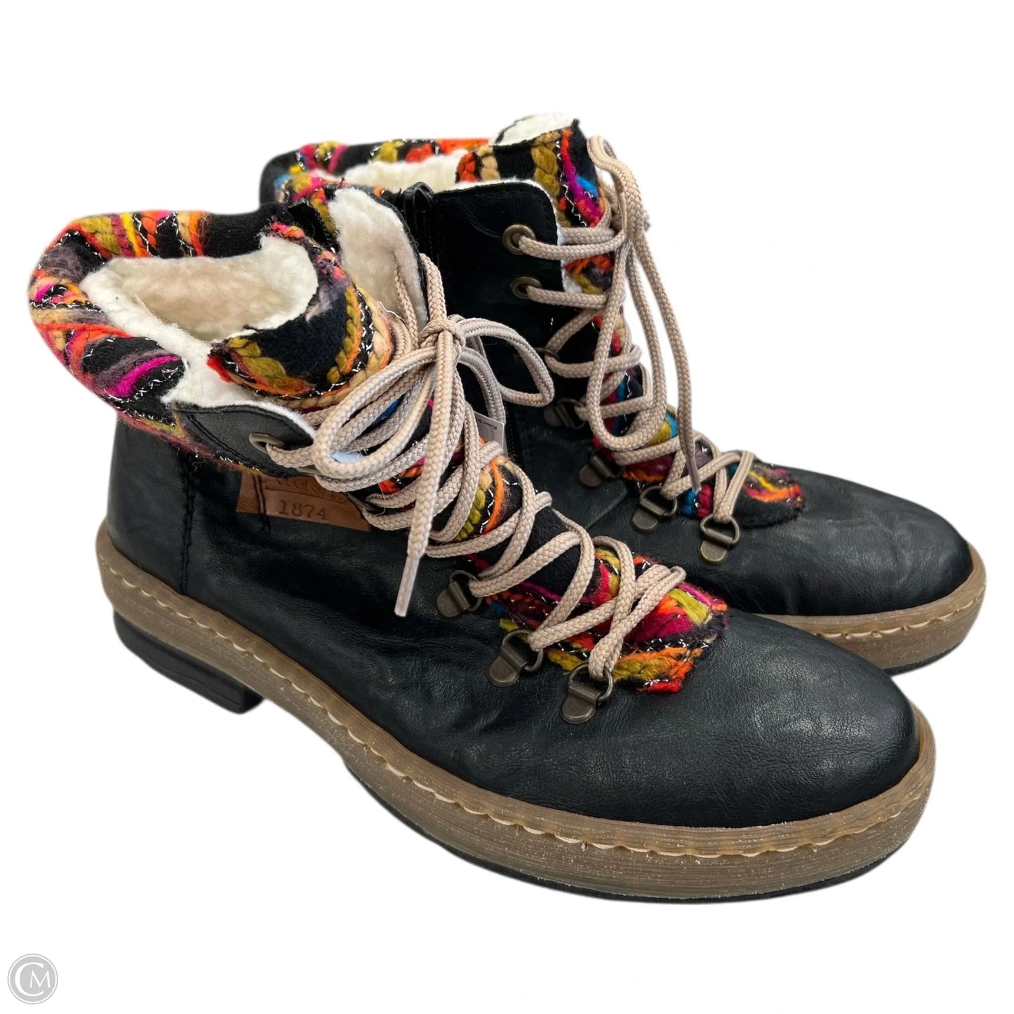 Boots Hiking By Riekers In Black, Size: 8