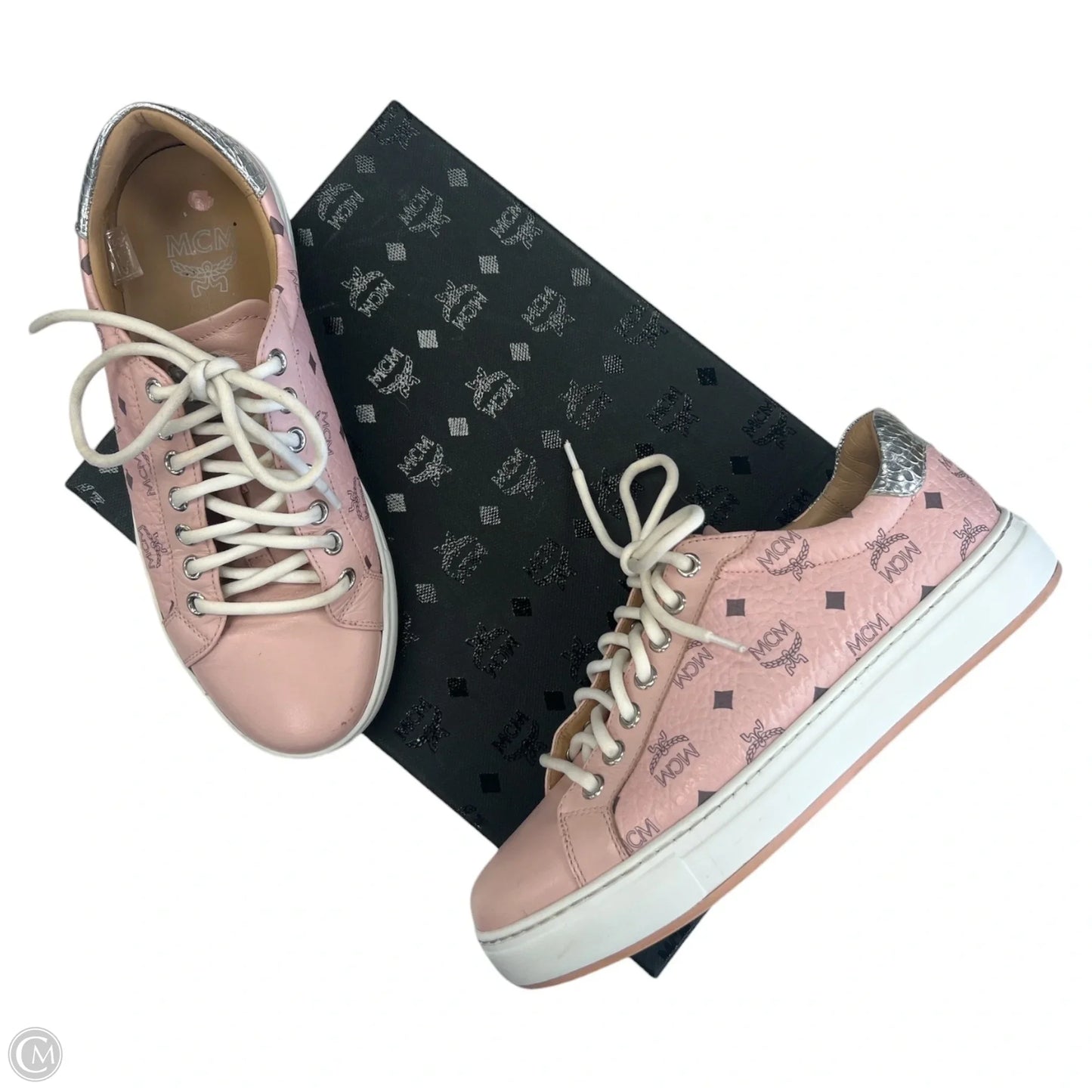 Shoes Luxury Designer By Mcm In Pink, Size: 7