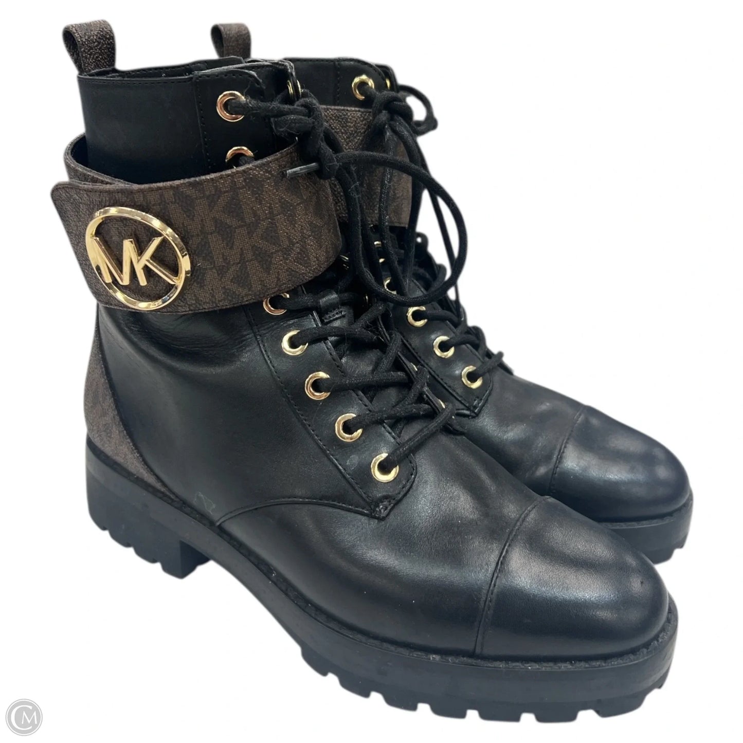 Boots Combat By Michael By Michael Kors In Black & Brown, Size: 7