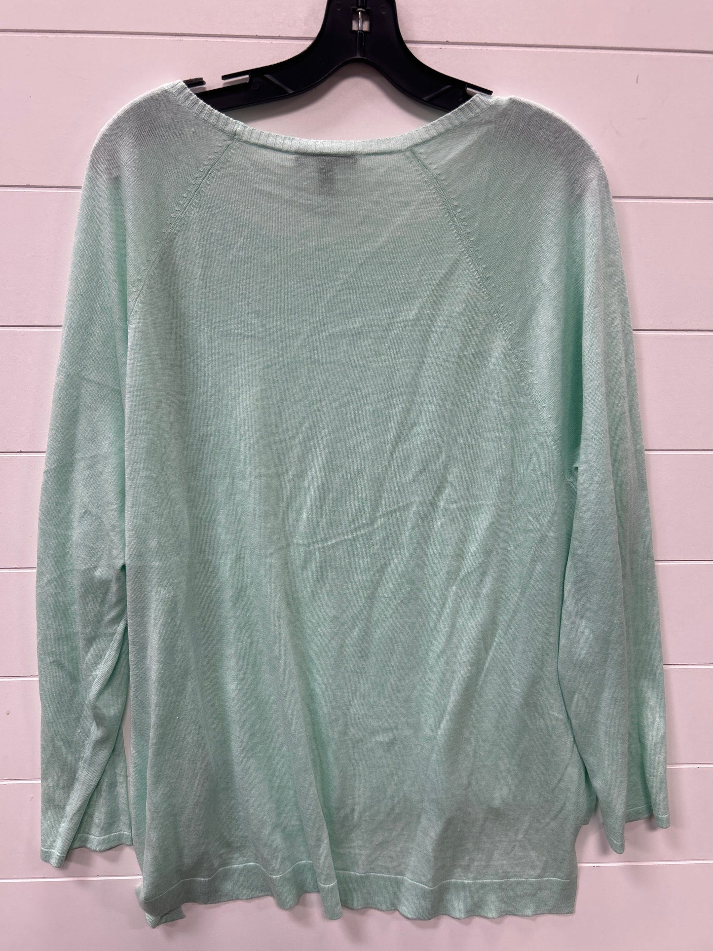 Top Ls By Eileen Fisher In Aqua, Size:Xl