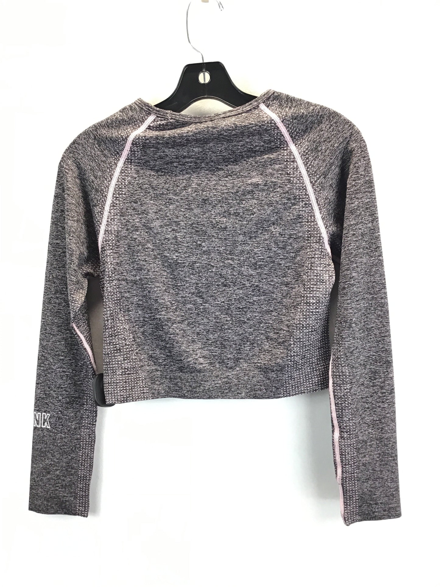 Black & Pink Athletic Top Long Sleeve Crewneck Pink, Size L