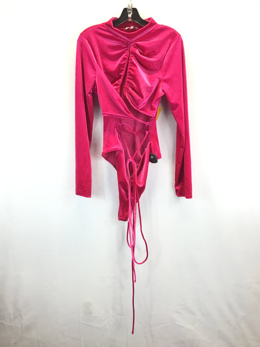 Hot Pink Bodysuit Fashion Nova, Size 1x