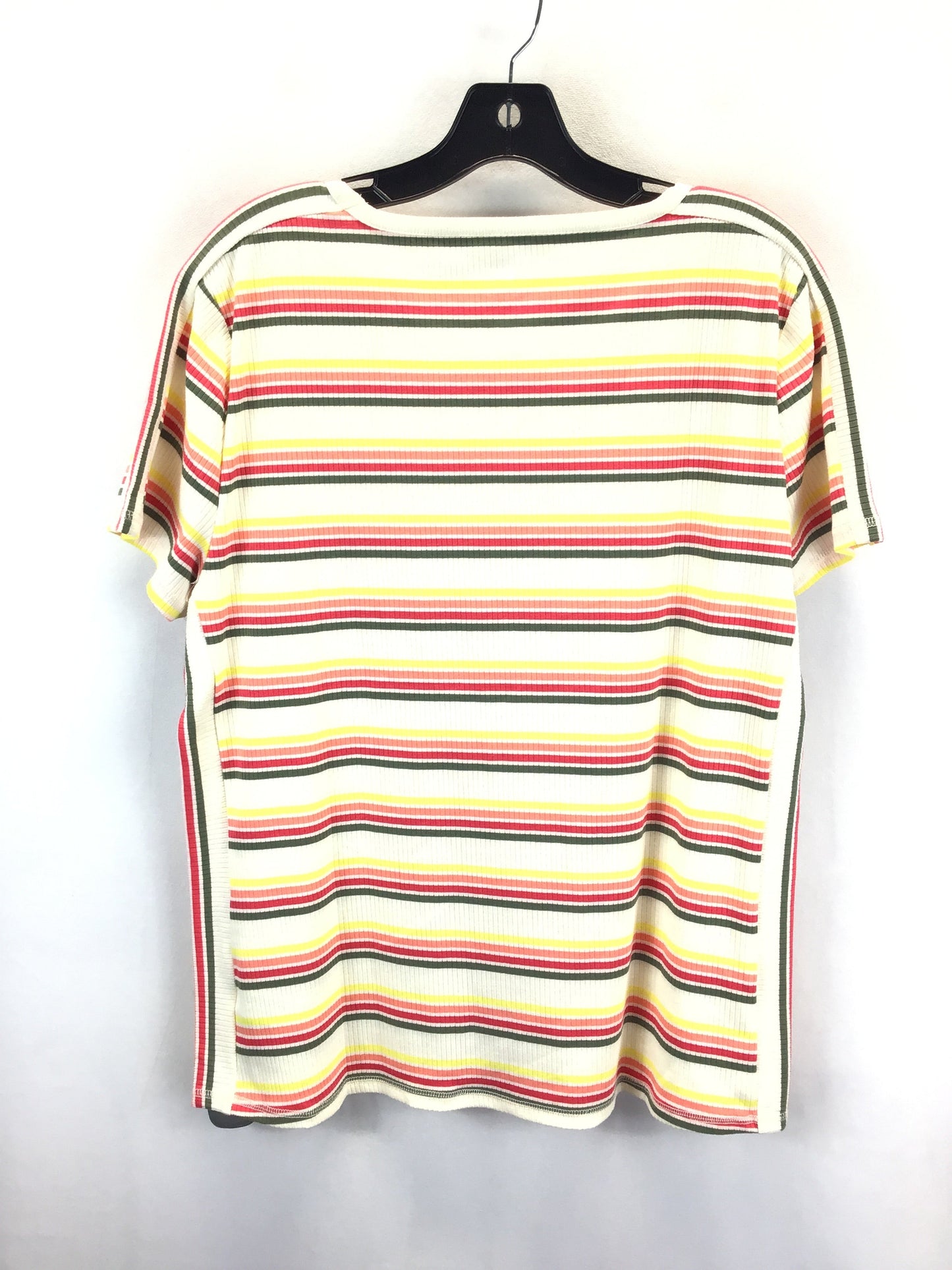 Top Short Sleeve Basic By Talbots In Striped Pattern, Size: Xl