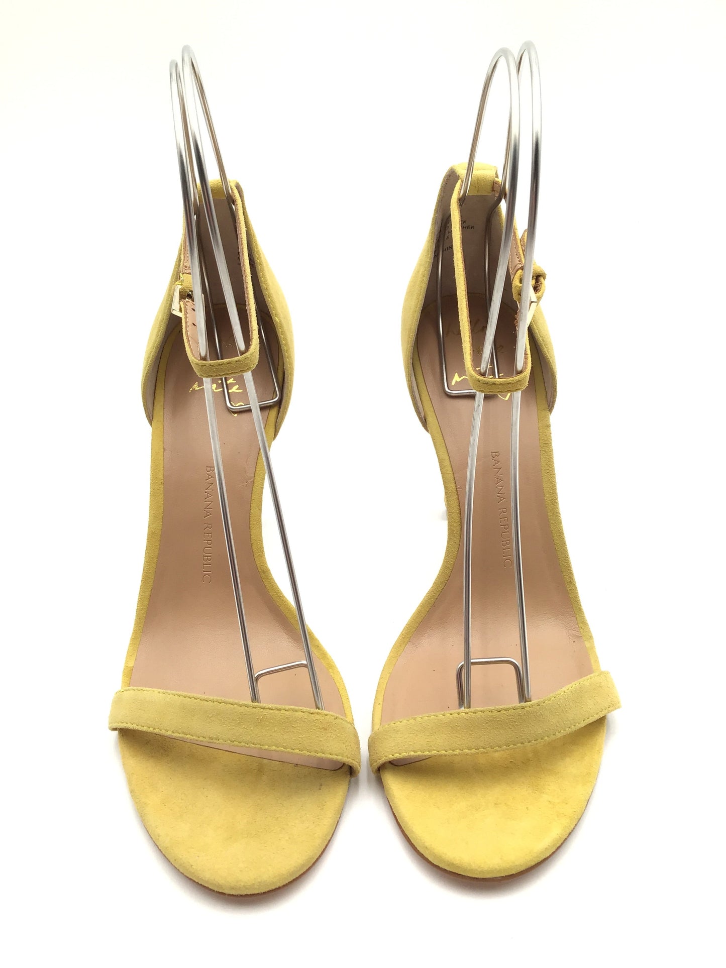 Yellow Sandals Heels Stiletto Banana Republic, Size 10