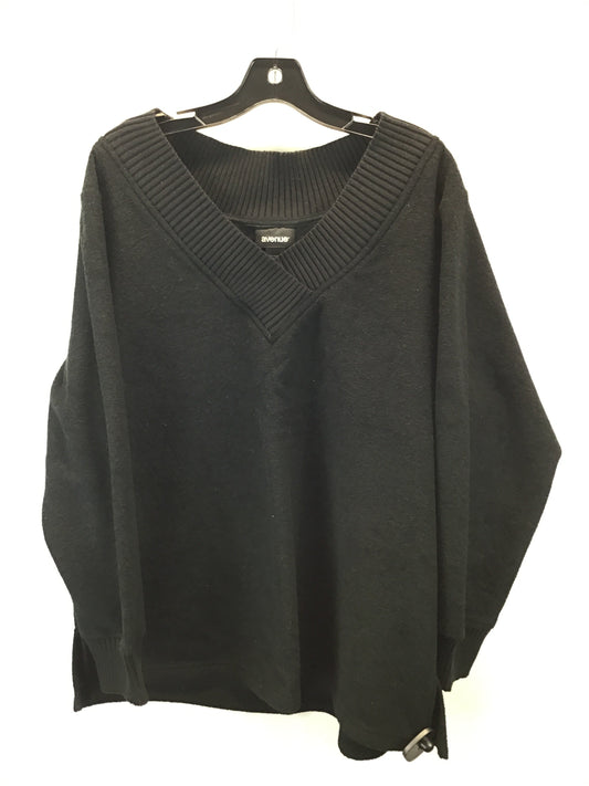 Sweater By Avenue In Black, Size: 1x