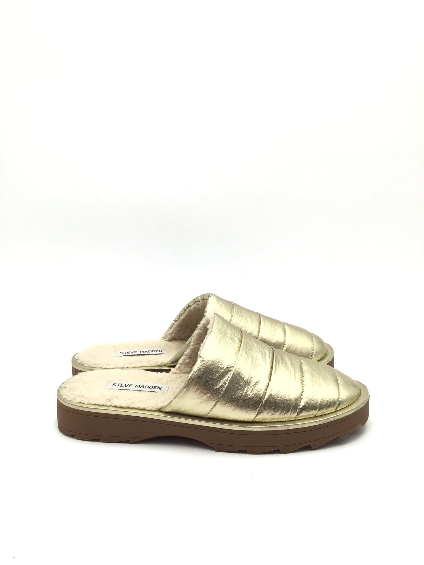 Shoes Flats By Steve Madden In Gold, Size: 9