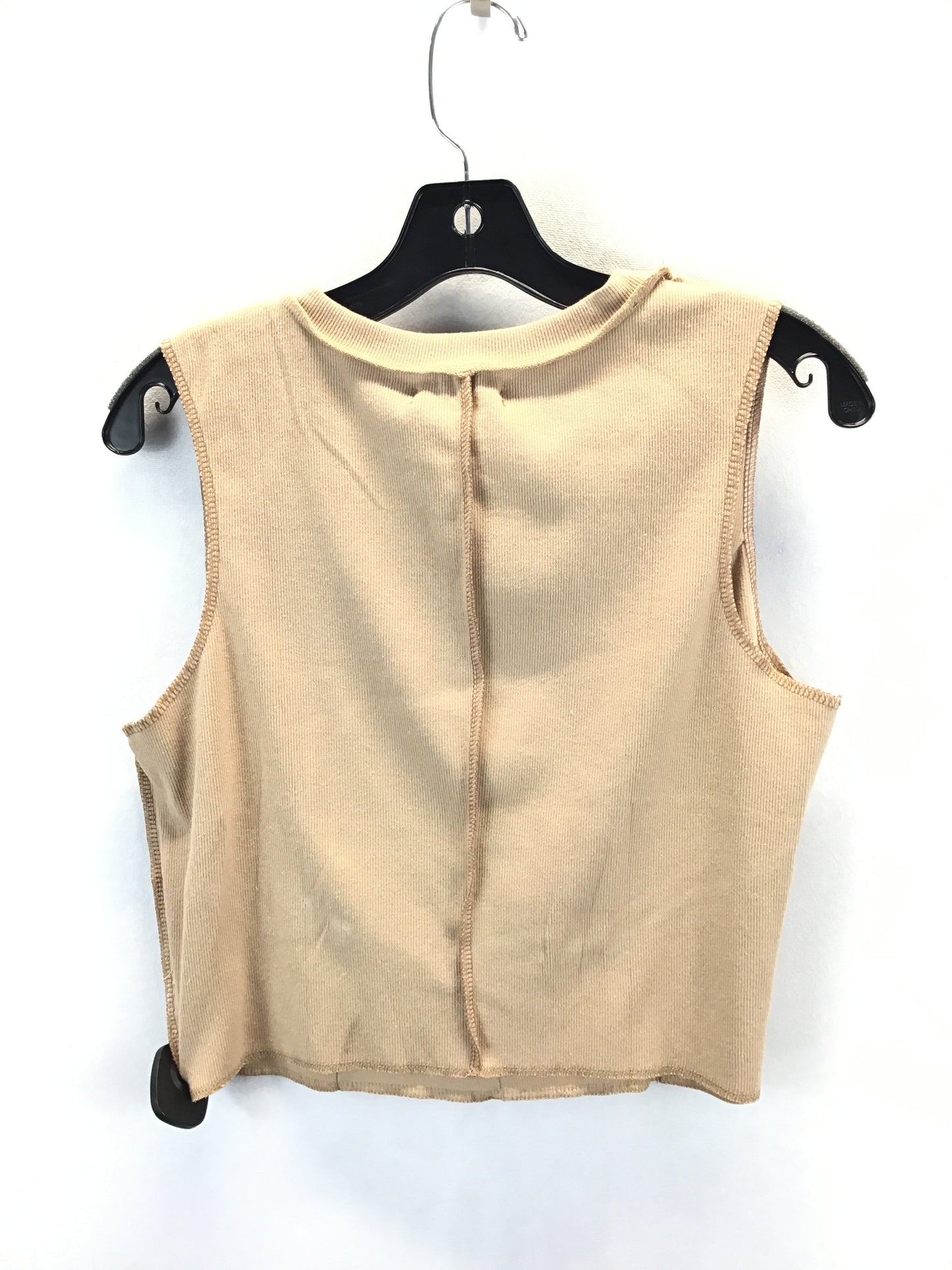 Top Sleeveless Basic By Clothes Mentor In Brown, Size: Xl