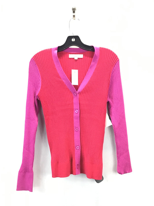 Sweater By Loft In Pink & Red, Size: L