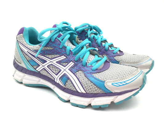 Shoes Sneakers By Asics In Blue & Purple, Size: 7.5