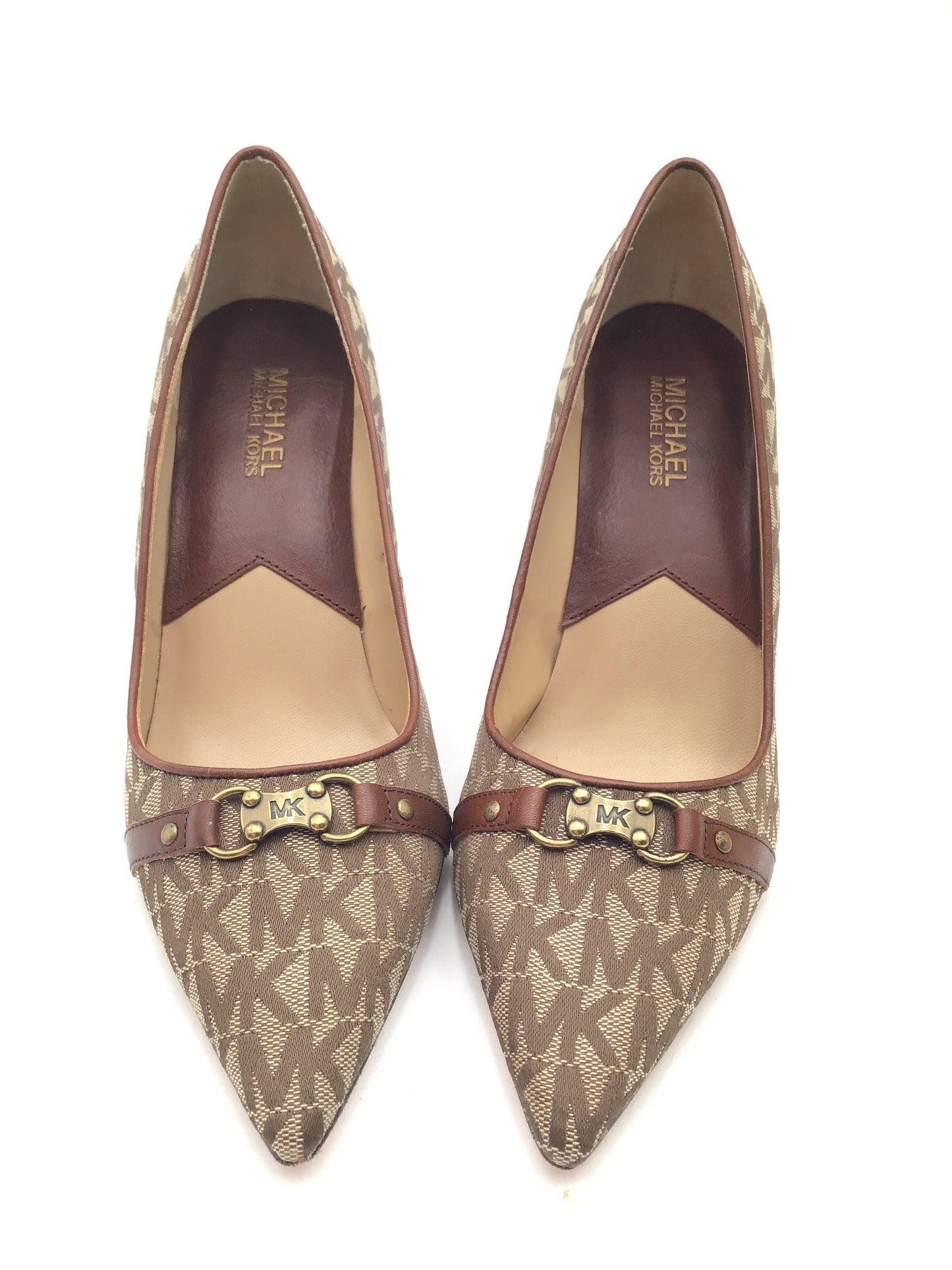 Shoes Designer By Michael Kors In Brown & Tan, Size: 7.5