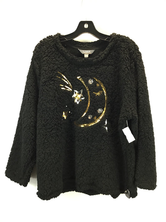 Sweater By Clothes Mentor In Black & Gold, Size: Xl