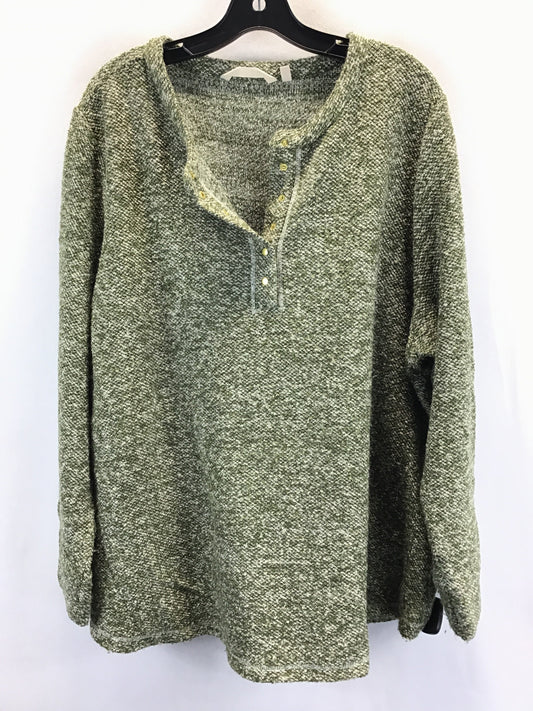 Sweater Cashmere By Soft Surroundings In Green, Size: 2x