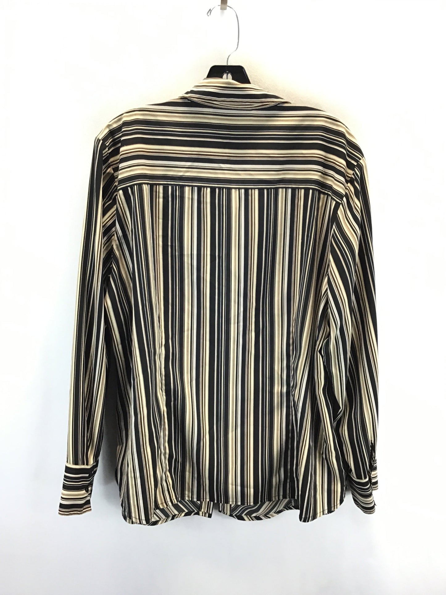 Top Long Sleeve By Notations In Striped Pattern, Size: 3x