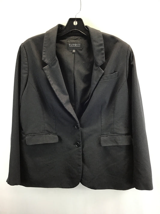 Blazer By Eloquii In Black, Size: 14