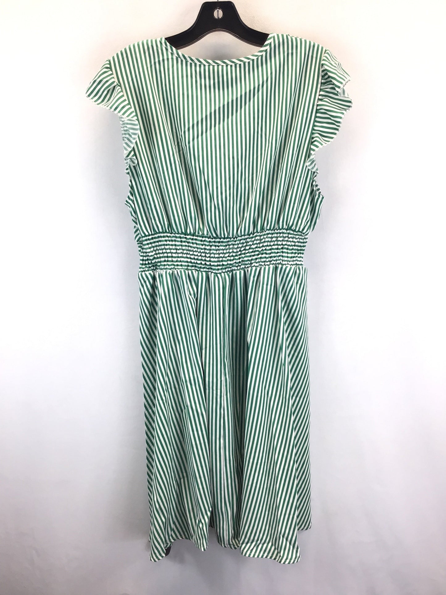 Striped Pattern Dress Casual Short Shein, Size L