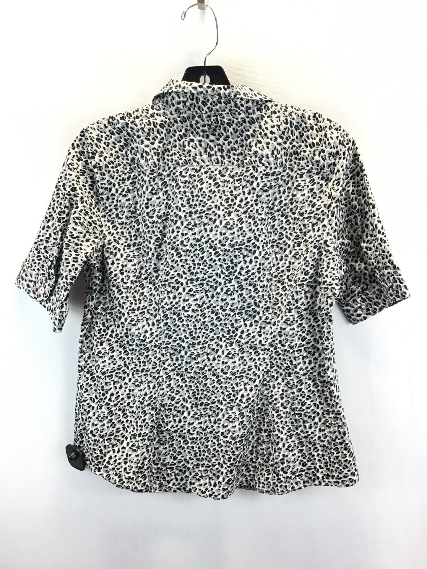 Animal Print Top Short Sleeve Talbots, Size 10