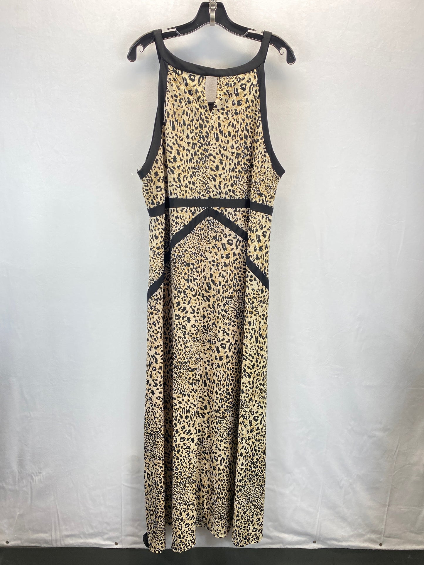 Animal Print Dress Casual Maxi Clothes Mentor, Size 3x