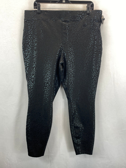 Black Pants Cropped Terra & Sky, Size 1x