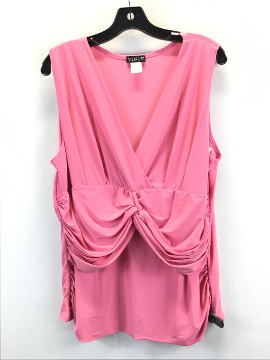 Pink Top Sleeveless Venus, Size 1x