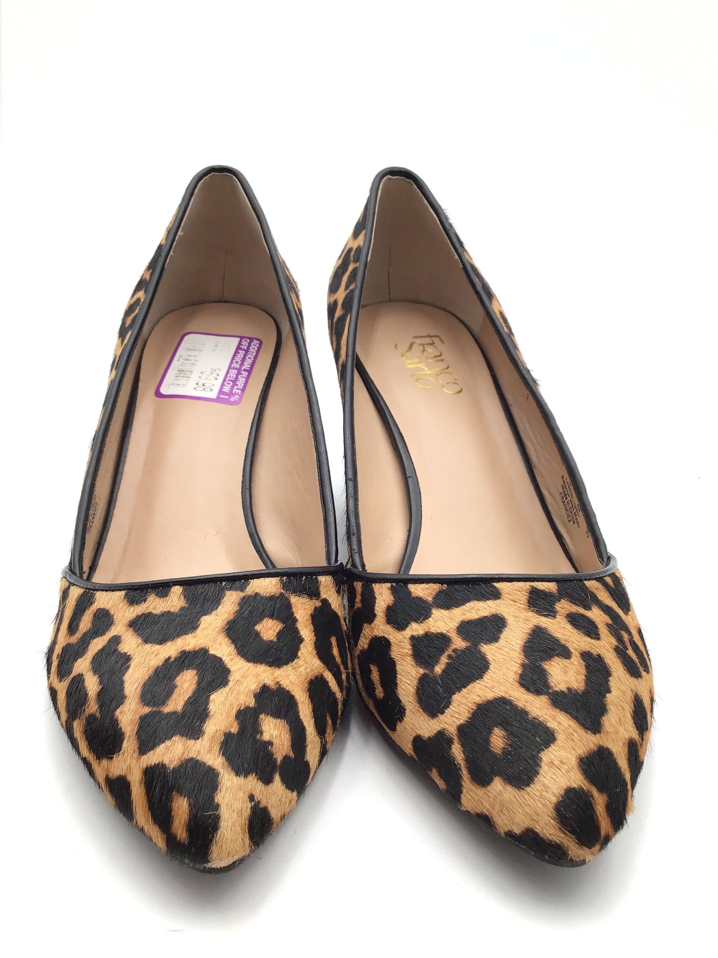 Shoes Heels Wedge By Franco Sarto In Leopard Print, Size: 10