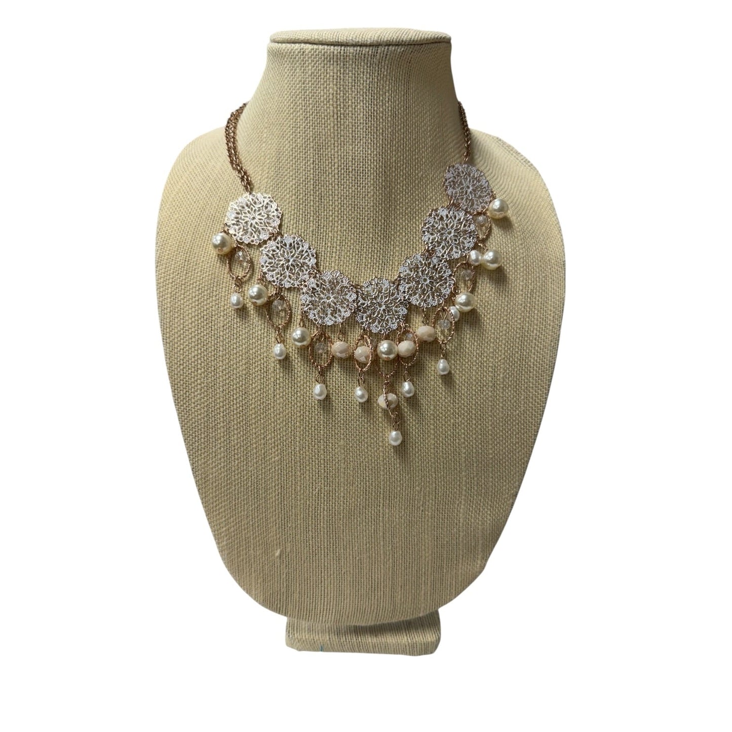 Necklace Statement  In Bronze