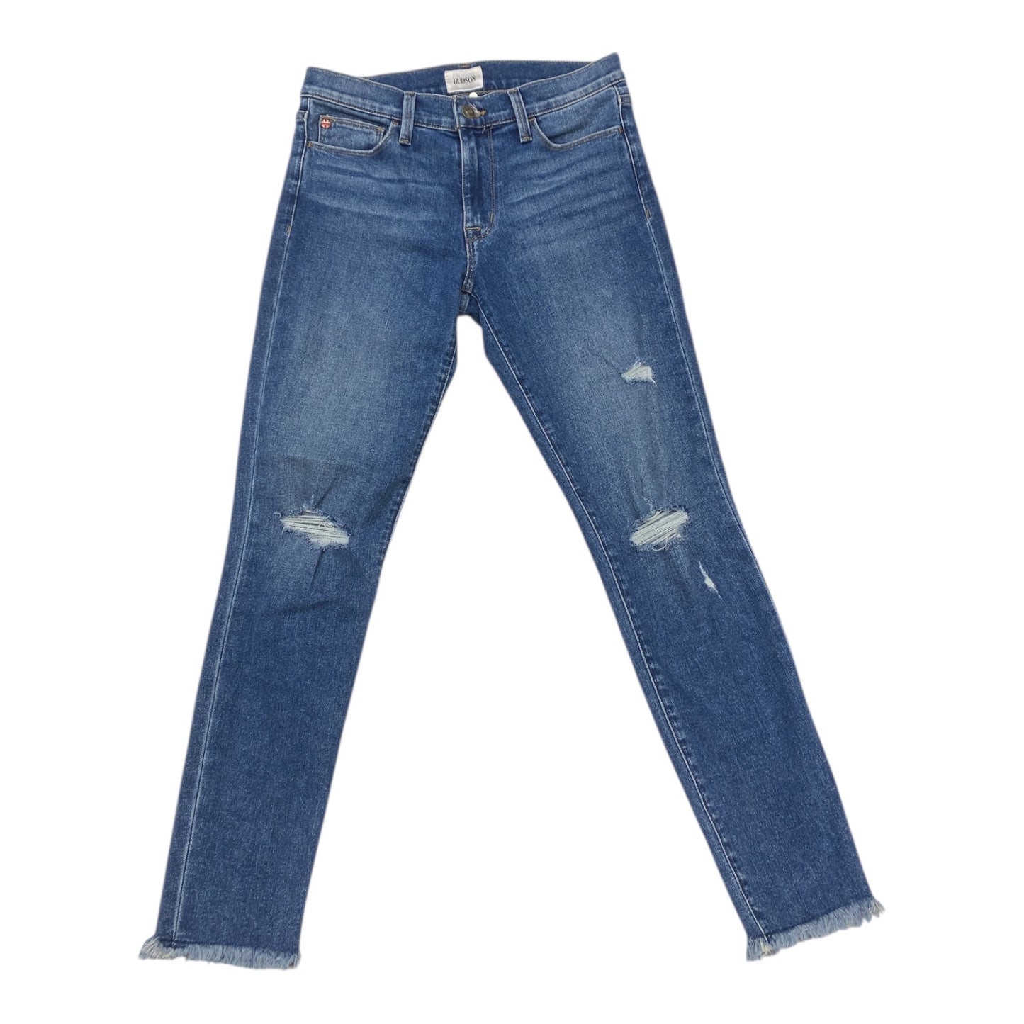 Jeans Skinny By Hudson In Blue, Size:4