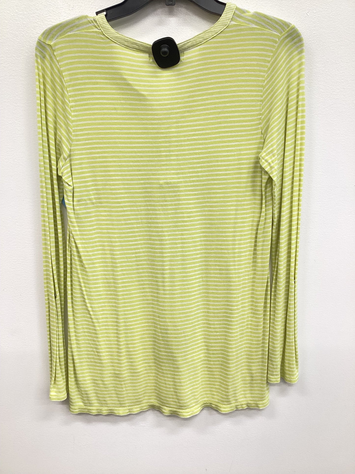 Top Long Sleeve Basic By Liz Claiborne In Yellow, Size: S