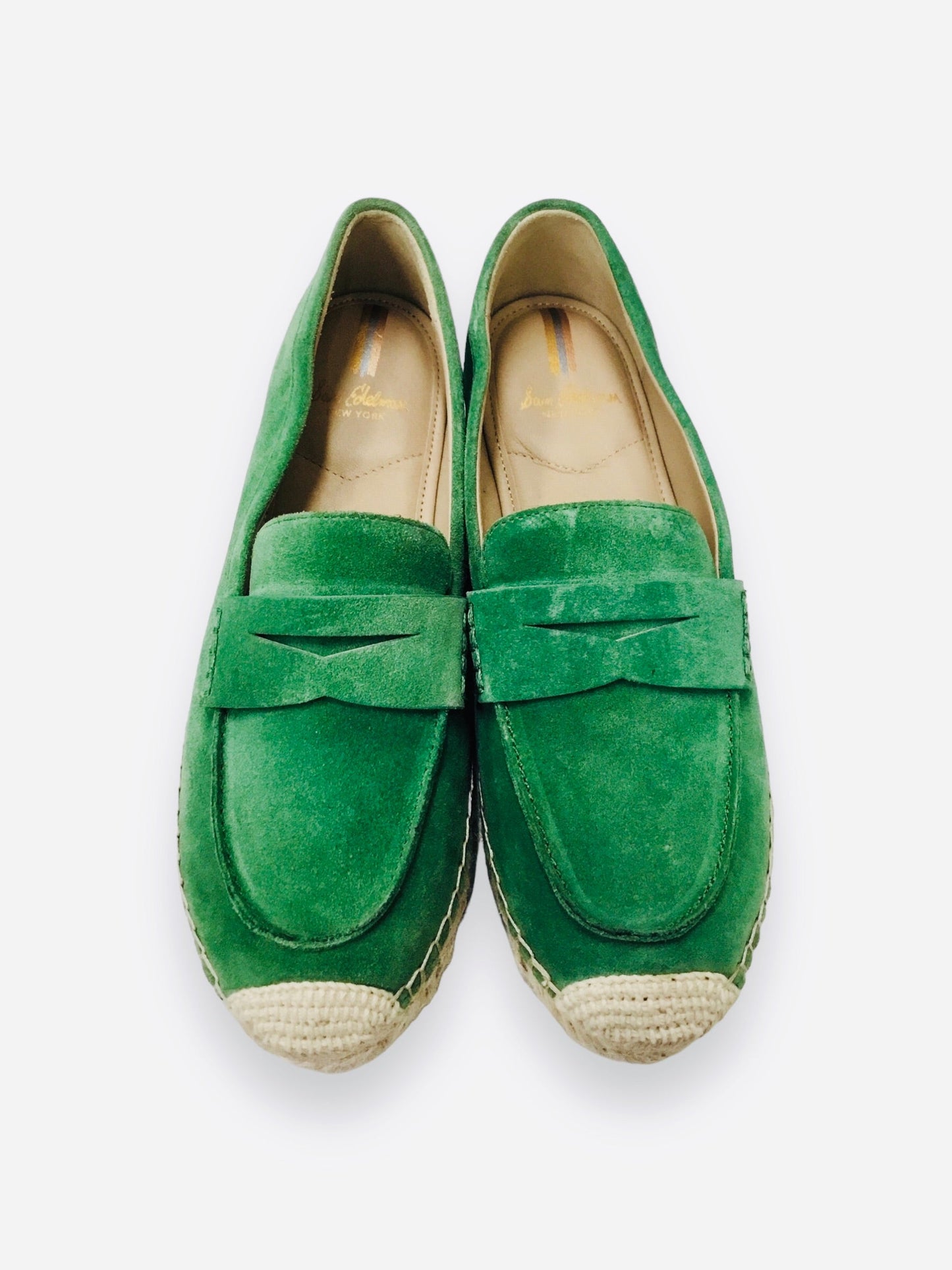 Green Shoes Flats Sam Edelman, Size 7