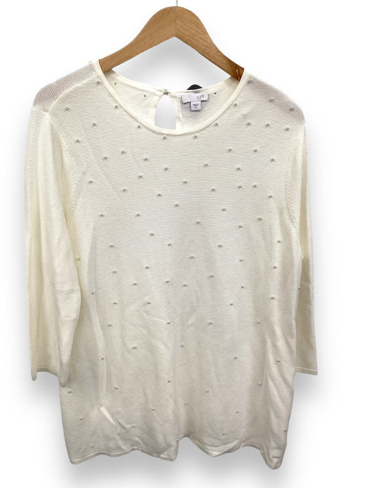 Sweater By J. Jill In Cream, Size: Xl