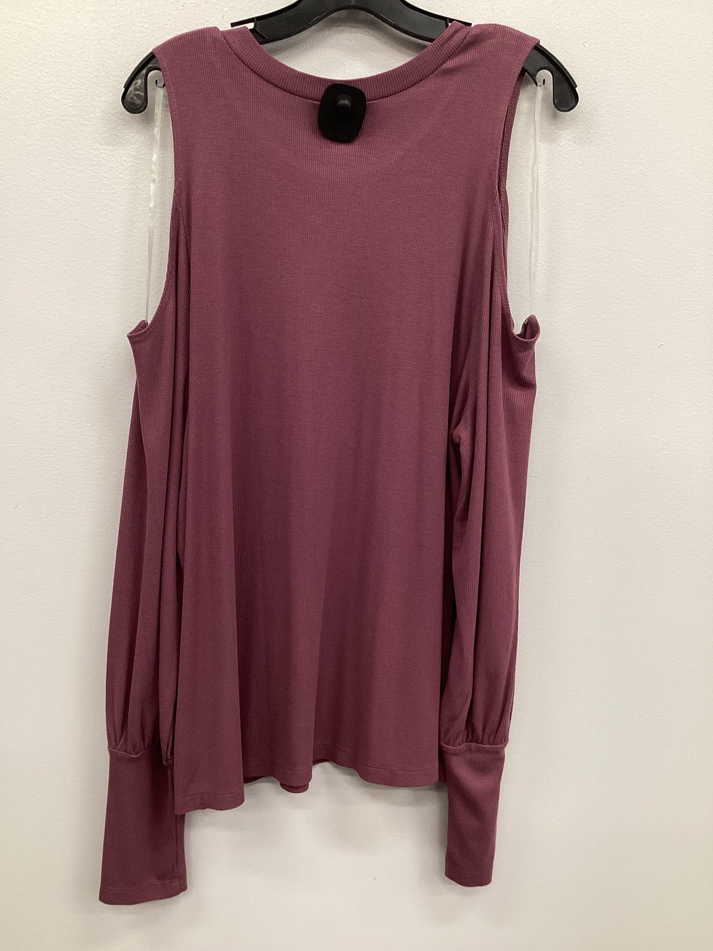 Top Long Sleeve By Terra & Sky In Pink, Size: 1x