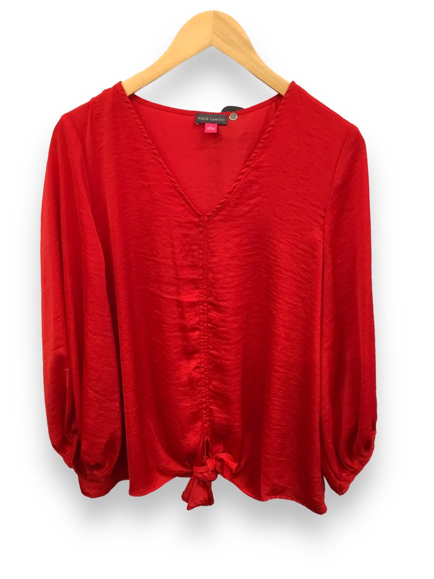Red Top 3/4 Sleeve Vince Camuto, Size L