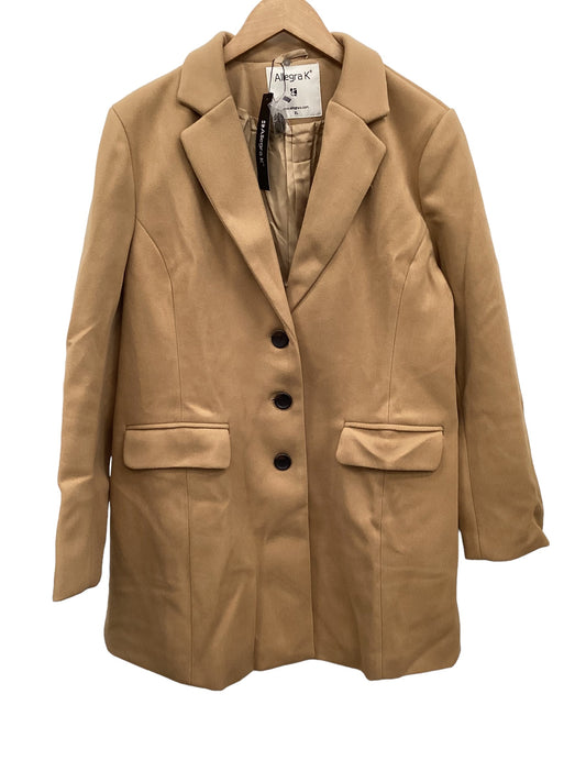 Tan Coat Peacoat Allegra K, Size Xl