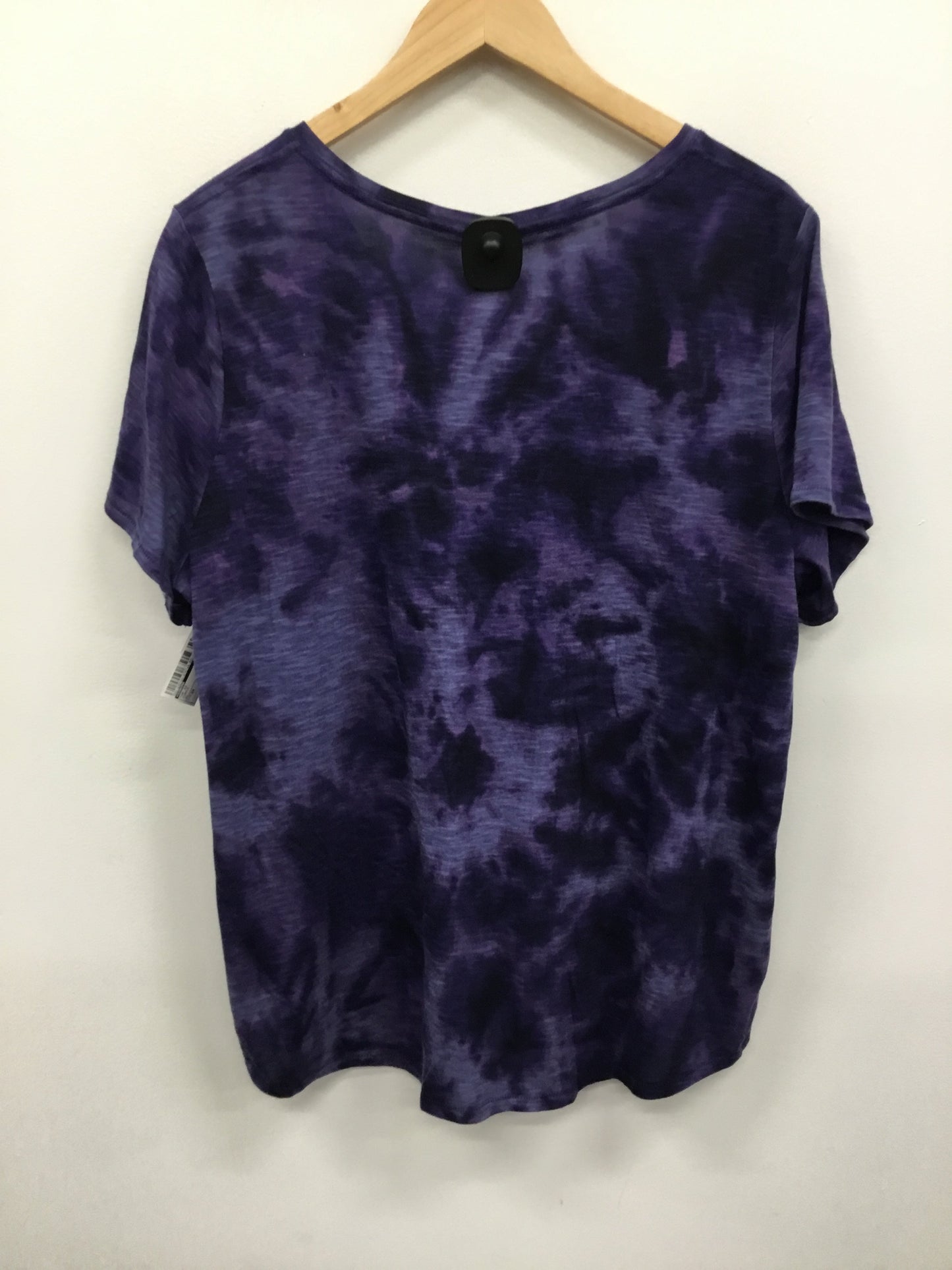 Top Short Sleeve By Sonoma In Purple, Size: 2x