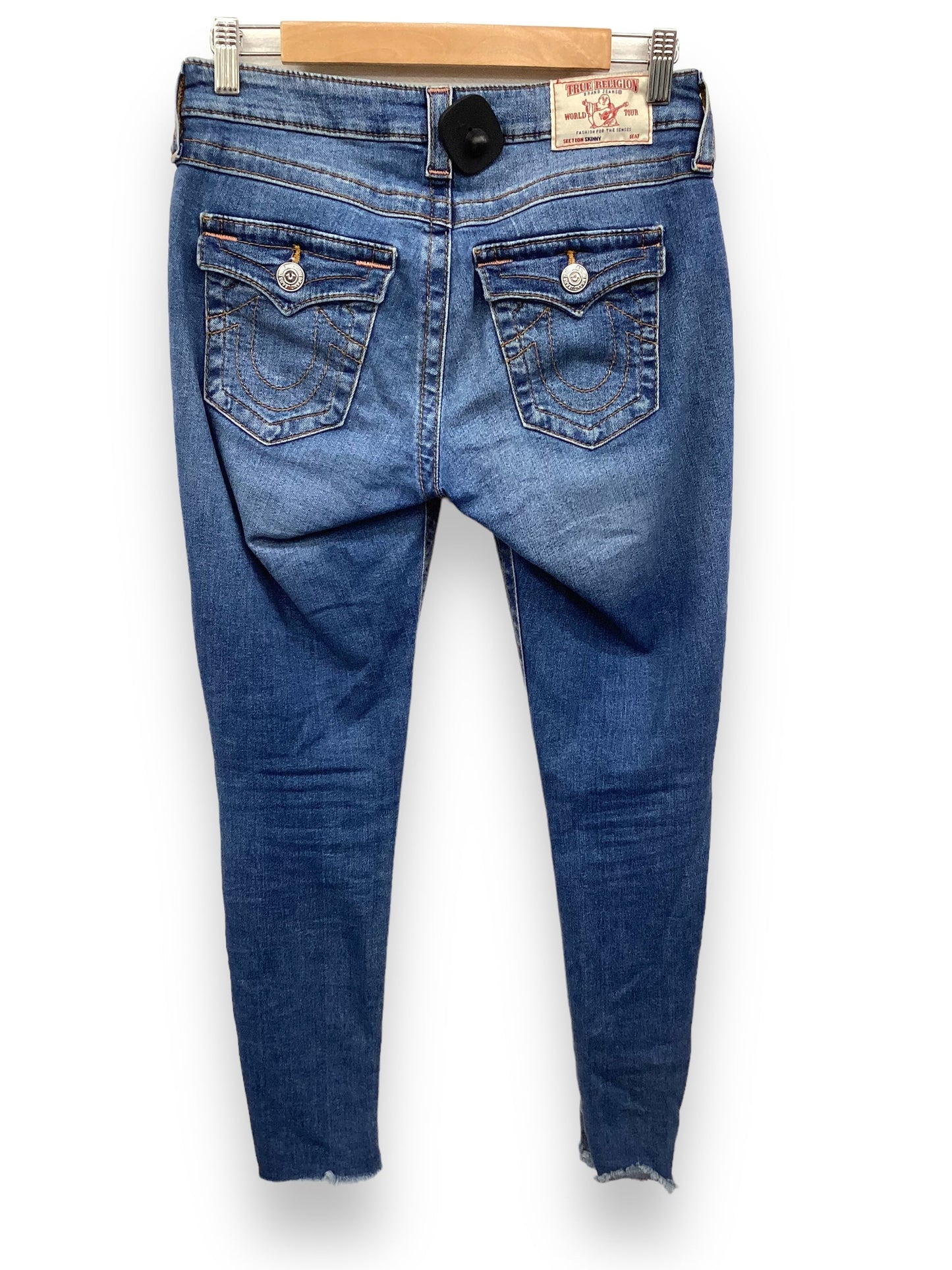 Blue Denim Jeans Designer True Religion, Size 4
